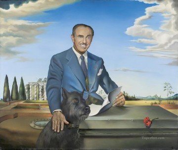 Portrait of Colonel Jack Warner Surrealism Oil Paintings